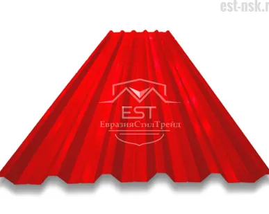 фото Профнастил Н-44х1000 Pe 0.45 | RAL 3003 Рубиново-красный