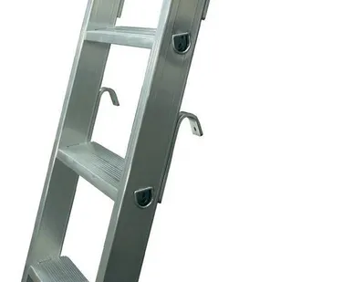 фото Навесная стеллажная лестница со ступенями и с двумя парами крюков KRAUSE 12