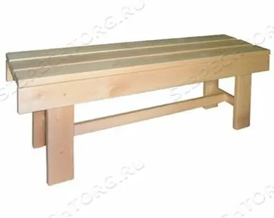 фото Лавка (ноги-полок) 1600x400x445