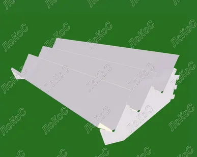 фото Полка книжная L=1200 мм, окрашенная белая