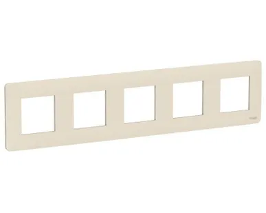 фото Рамка 5-м UNICA STUDIO беж. SchE NU201044