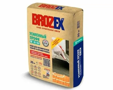 фото Клей для керамической плитки BROZEX KS-9, 25 кг