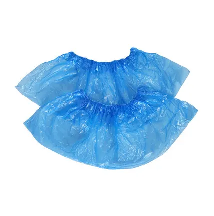 Фото №0 Гладкие полиэтиленовые бахилы «Эконом», голубые