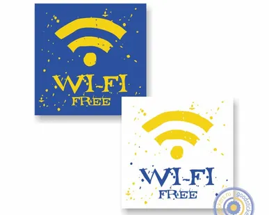 фото Wi-Fi free. Наклейка