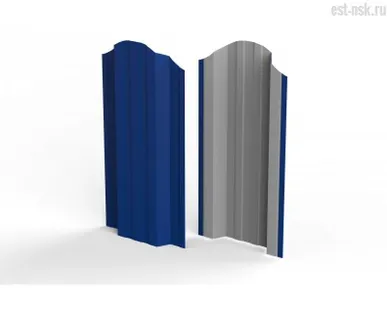 фото Штакетник "Евротрапеция" RAL 5002 Ультрамарин