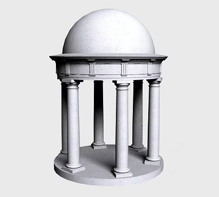 Фото №0 Стеклопластиковая форма ротонды из бетона