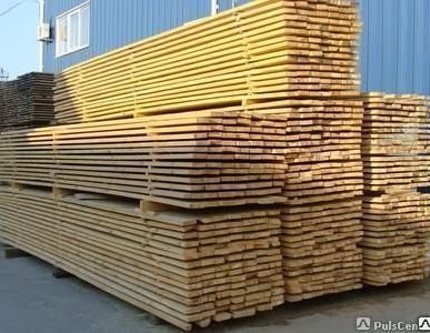 фото Пиломатериал обрезной сырой 40х100, 6м, м3