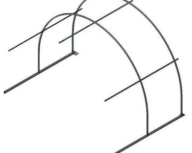 фото Удлинитель для теплицы 2 м. (25*25) шаг 650 мм. Оцинкованный