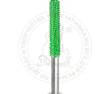 фото 6C14-70 - Цилиндр, Ø хвостовика 6мм, Ø фрезы X 6,35мм, L фрезы 44,45мм (coarse/зел)