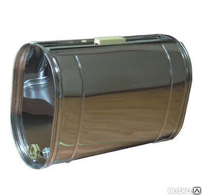 Фото №0 Бак выносной для теплообменника 60л/0,8мм вертикальный, нерж/зерк