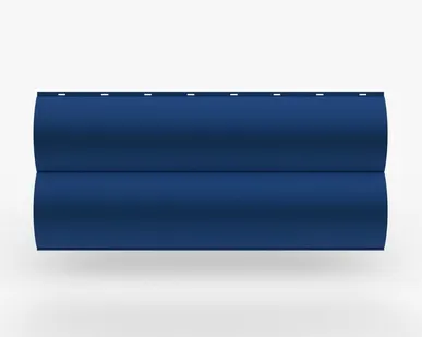 фото Сайдинг Металлический сайдинг «Бревно» 0.47-0.50 мм RAL 5005, Сигнально-синий