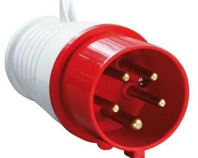 фото Вилка силовая НТ-023 (3S-023) 32A 220V 2P+E IP 44