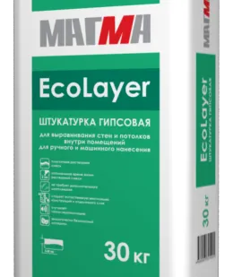 фото Штукатурка гипсовая «EcoLayer» (30кг)