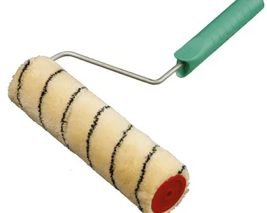 фото Валик Полосатый Полиакрил малярный в сборе, ворс 12мм, 58*250мм