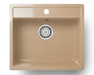 фото Мойка ГЛЯНЦЕВАЯ КВАРЦ 560LL-5 ПЕСОЧНЫЙ