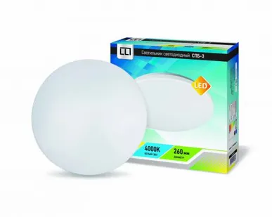 фото Светильник светодиодный СПБ-3 14Вт 230В 4000К 950лм 260мм белый LLT