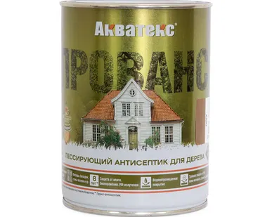 фото Антисептик лессирующий для древесины Акватекс-ПРОВАНС (бесцветный) 0,75л Акватекс
