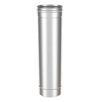 Фото №0 Труба d 130, 0,5м (0,5мм) из оцинкованной стали BRIZ (воздуховод, дымоход, вентиляция) (ссп)