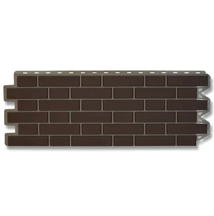 Фото №0 Фасадная панель (АП) "КИРПИЧ КЛИНКЕРНЫЙ" Коричневый 1220*440 мм (раб.размер 1128*425)