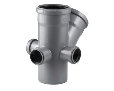 фото Крестовина двухплоскостная, левая/правая/тыл ВК ПП 110/110/50/50/50х45, серый,РТП