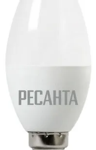 фото Лампа светодиодная РЕСАНТА LL-R-C37-6W-230-4K-E14