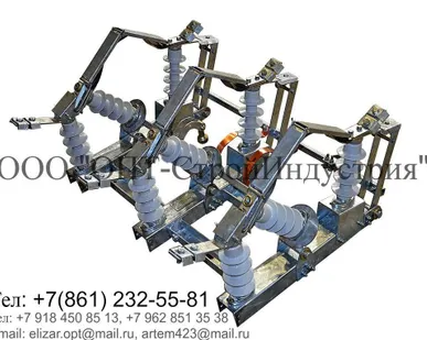 фото РЛК-1б-10.lV/400 УХЛ1 (горячий цинк) с приводом ПР-01-7 УХЛ1