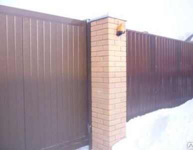 фото ЗАБОР ИЗ ПРОФНАСТИЛА