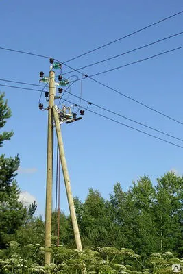 Фото №0 Опоры ЛЭП деревянные пропитанные 9,5-11 метров