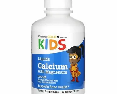 фото California Gold Nutrition Liquid Calcium with Magnesium, 473 мл.