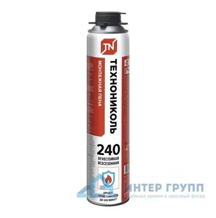 Фото №0 Пена монтажная ТЕХНОНИКОЛЬ 240 огнестойкая