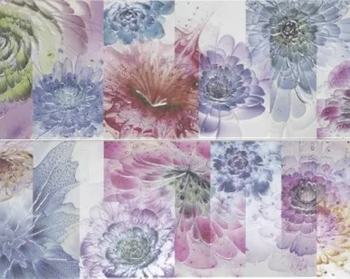 фото Керамическое панно Porcelanite Dos "7500 Composicion Purpura Campestre 2"