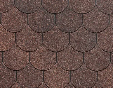 фото Гибкая черепица Dоcke STANDARD "Кольчуга" Коричневый, цена за м.кв