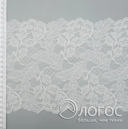 Фото №0 Кружево стрейч IS-254 185мм И, белый