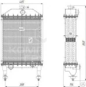 Фото №0 1321.1301.015 радиатор водяной