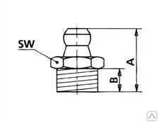 Фото №0 Пресс-масленка прямая M10x1,0 (PRESSOL код: 15 015)