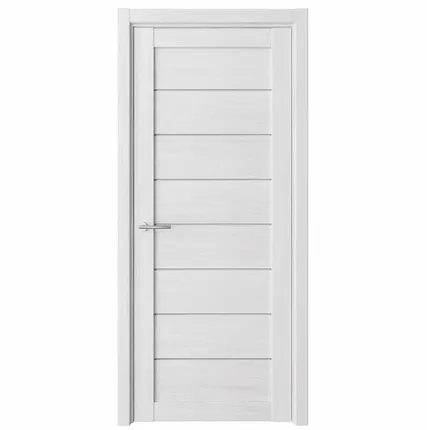 Фото №0 Дверь межкомнатная Техно-5 (Dorica) стекло матовое, экошпон, Арктик 2000х800мм