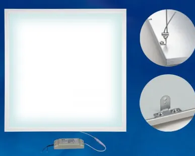 фото Светильник ULP-6060-36W/4000K/HM EFFECTIVE WHITE Светильник светодиодный потолочный встраиваемый с креплением. Белый свет (4000K). Корпус белый. В комплекте с и/п. ТМ Uniel.