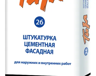 фото Штукатурка ТИМ №26 "ФАСАДНАЯ" 25 кг(1палет 48мешков)