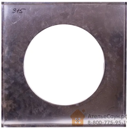 Фото №4 Фланец D340 мм (650х650 мм, нерж. 0,5 мм)