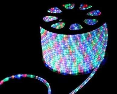 фото Шнур светодиодный Дюралайт чейзинг круглый 13мм 30LED/м мульти 2Вт/м 220В IP54 (уп.100м) NEON-NIGHT 121-329-6