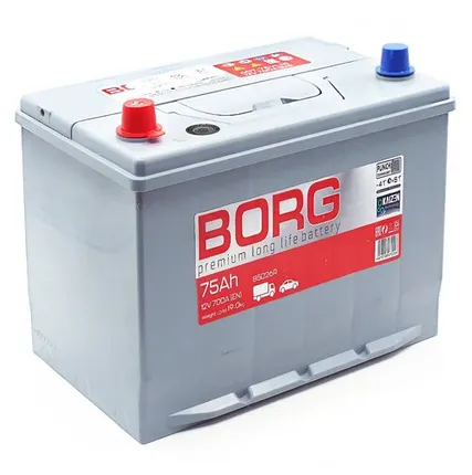Фото №0 Аккумулятор BORG Premium Asia 85D26R 75 Ач п.п.