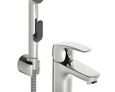 фото Смеситель для раковины Oras Safira 1012F с гигиеническим душем