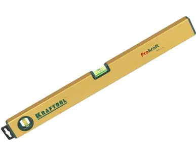 фото Уровень "PROKRAFT" коробчатый, KRAFTOOL 34710-150, 2 ампулы, 0,5 мм/м, 1500мм