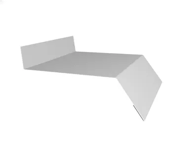 фото Отлив простой 250 0,5 Satin с пленкой RAL 9003 сигнальный белый