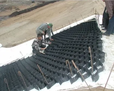 фото Укладка георешетки