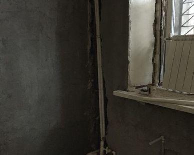 фото Штукатурка стен по сетке