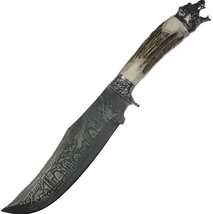 Фото №0 Нож АН Подарочный, рук.стаб.древ./рог, навершие литьё, ШХ-15