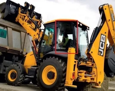 фото Стекло кузовное левое для JCB 3СХ-4СХ