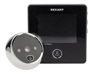 фото Видеоглазок дверной DV-113 с цветным LCD-дисплеем 2.8дюйм с функцией звонка и записи фото встр. аккум. Rexant 45-1113