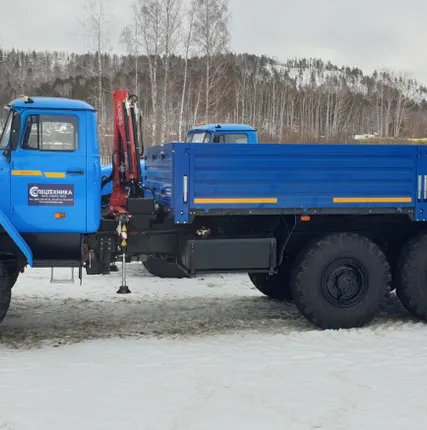 Фото №0 Бортовой Урал с КМУ ИМ-150